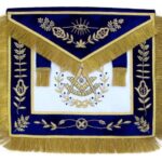 Masonic Grand Lodge Past Master Apron Hand Embroidered Bullion