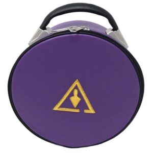 Royal & Select Cryptic Masonic Hat/Cap Case Purple