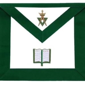 Allied Masonic Degree AMD Hand Embroidered Officer Apron - Chaplain