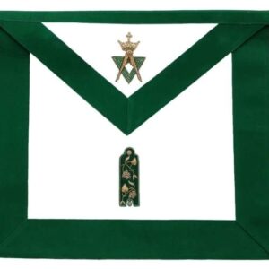 Allied Masonic Degree AMD Hand Embroidered Officer Apron - Junior