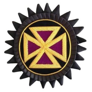 Knights Templar Chapeau Rosettes - Bullion Embroidered - Past Grand Commander Purple londonregalia.com