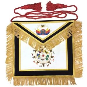 Masonic SCOTTISH RITE 32nd Degree Apron Hand Embroidery Master of Royal Secret