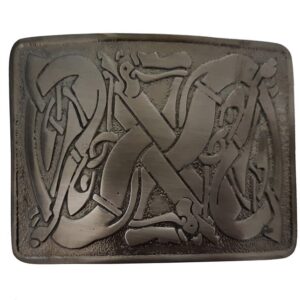 Men's Kilt Belt Buckle Antique Finish - Scottish Highland Celtic Buckles - Claddagh, Stag, Rampant Lion, Serpent, Saltire