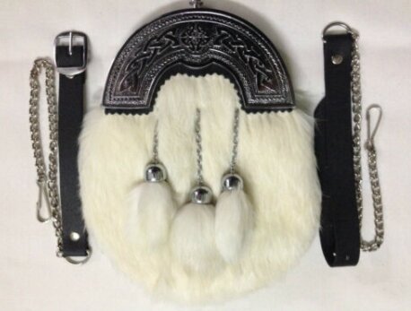 White Rabbit Fur Sporran