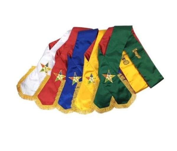 Masonic Order of Eastern Star Complete Sash Set