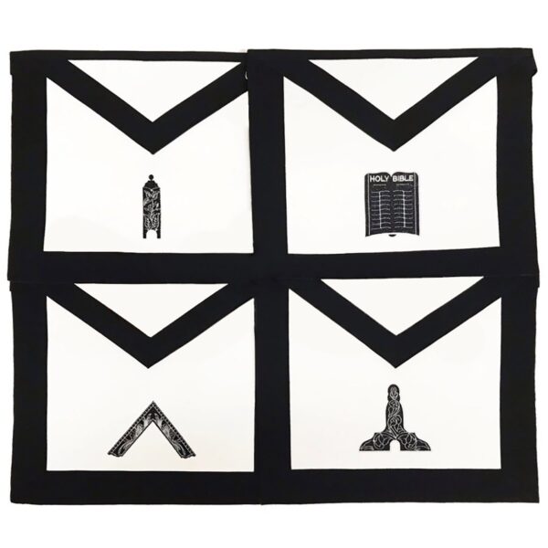 Masonic Funeral Apron Set