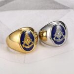 Classic Past Master Oval Masonic Rings