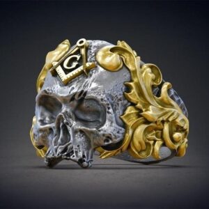 Freemason Skull Ring | Widow's Son Skull Masonic Ring